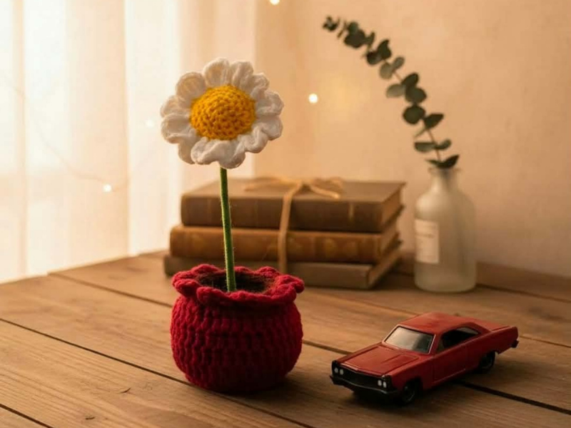 Placeholder photo: swap in your Crochet Flowers product photography
